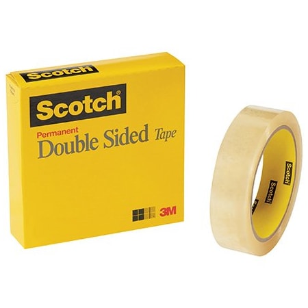 Scotch 1/2'' x 36 yds. Scotch 665 Double Sided Tape Permanent, 12PK T9531665